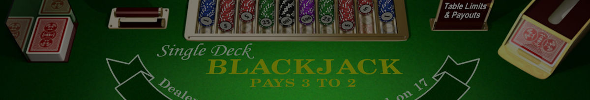 Blackjack med en kortlek